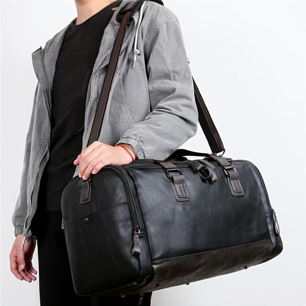 Everett | Large duffle bag for travel made of Genuine Leather