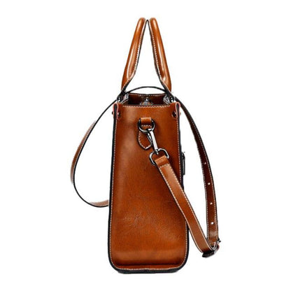 Elegante | From work to evening — Leather Tote Bag