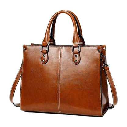 Elegante | From work to evening — Leather Tote Bag