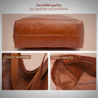 Lorena | No more searching — Leather bag with compartments