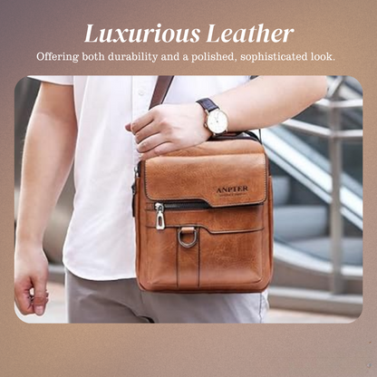 Andrew - Strakke Messenger Schoudertas met Moderne Functionaliteit