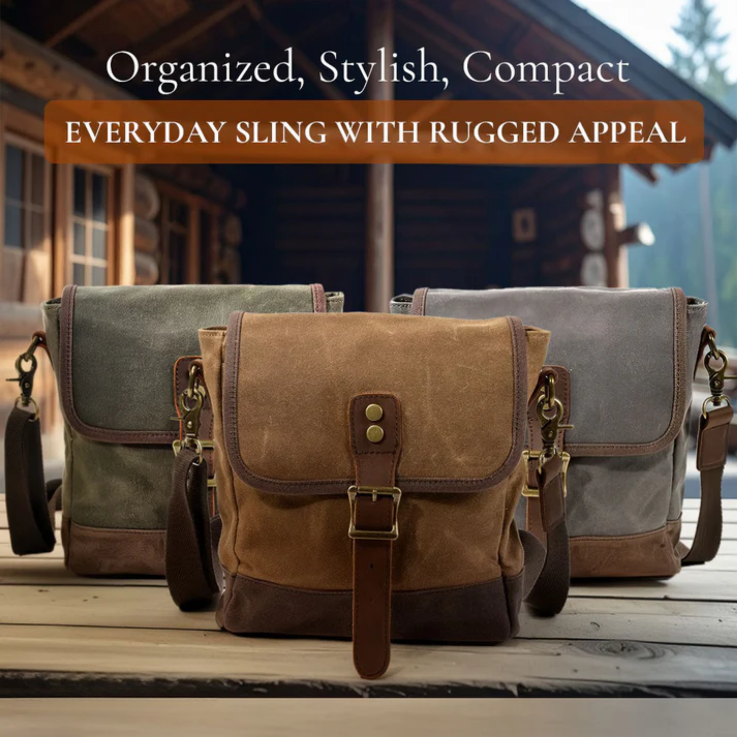 William | Compact bag made of Genuine Leather for everyday use