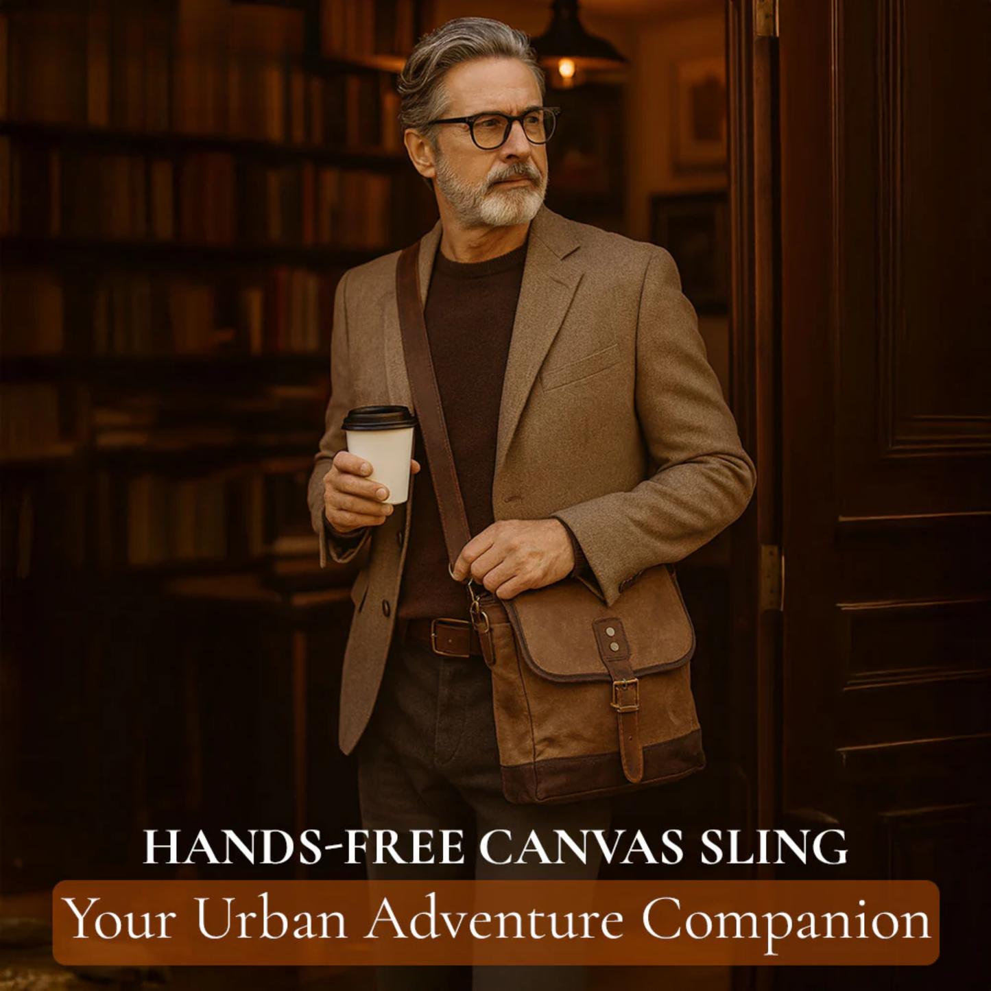 William | Compact bag made of Genuine Leather for everyday use
