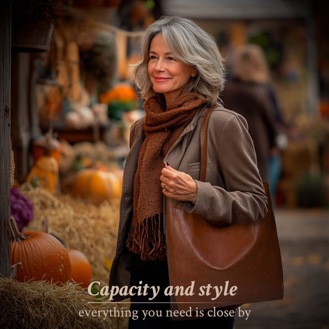 Lorena | No more searching — Leather bag with compartments