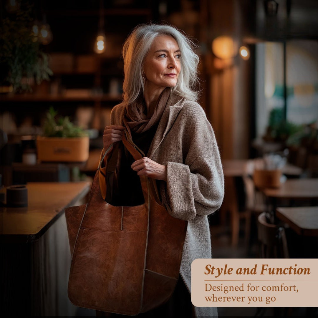 Laura | Everything with you, nothing too heavy — Spacious Leather Bag