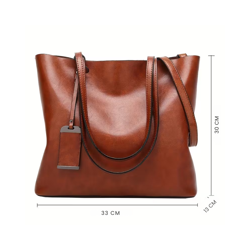 Mira | Laptop with you, hands free — Spacious Leather Tote
