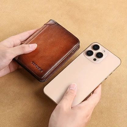 Richard | Leather wallet made of Genuine Leather with RFID protection