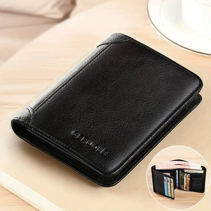Richard | Leather wallet made of Genuine Leather with RFID protection