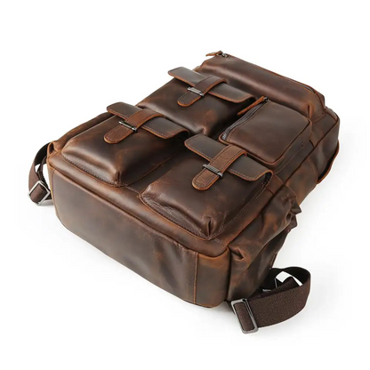 Kevin | Genuine Leather Laptop Backpack