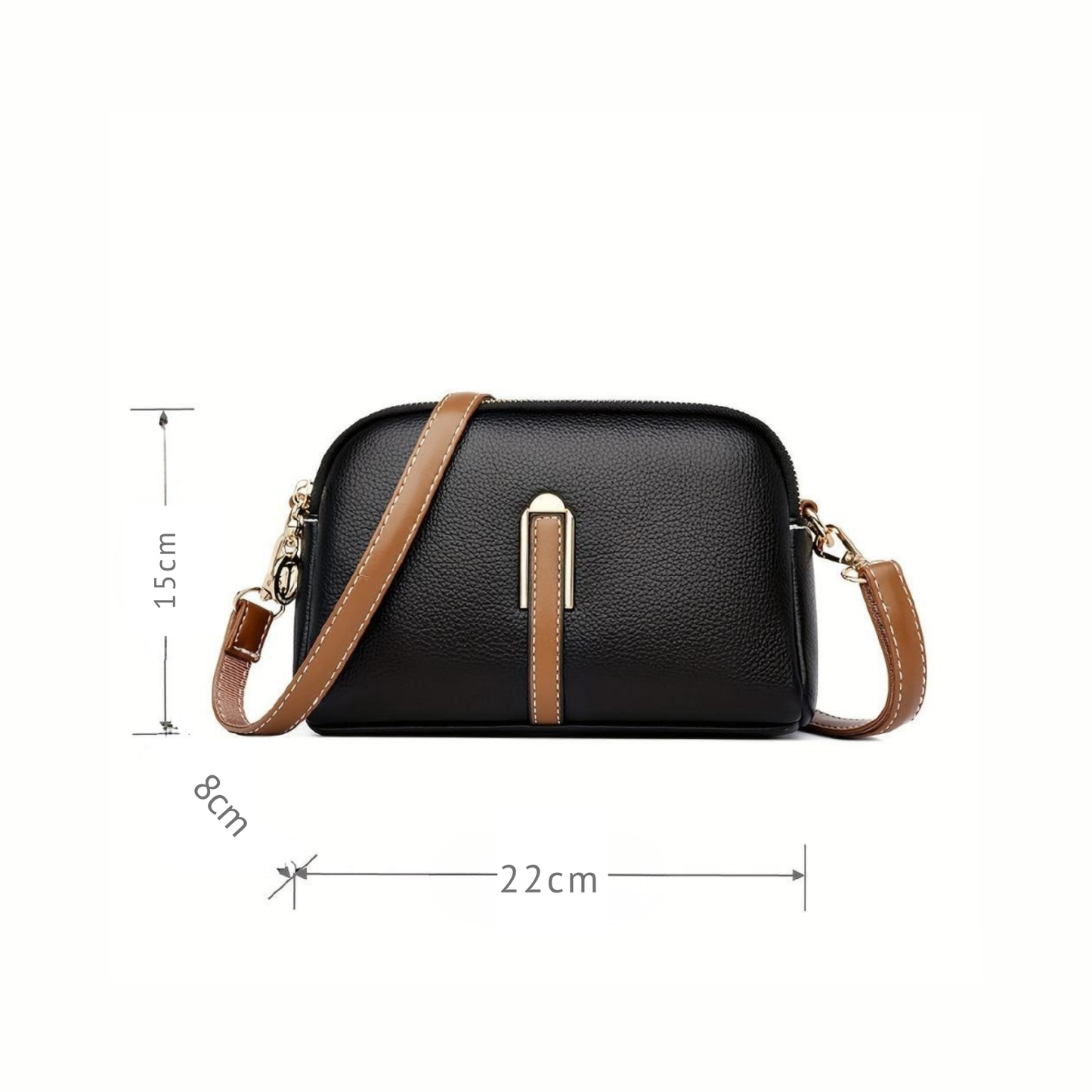 Mila | Small but spacious — Leather Shoulder Bag