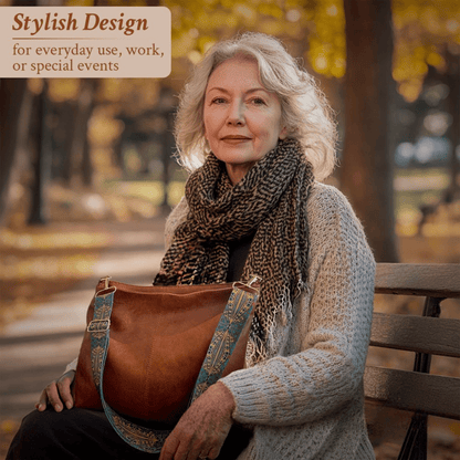 Chelsey | Spacious and organised — Leather Work Bag with compartments