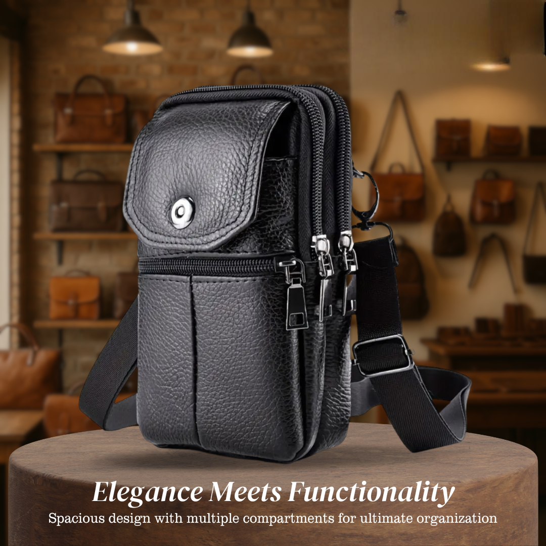 Andrew - Strakke Messenger Schoudertas met Moderne Functionaliteit