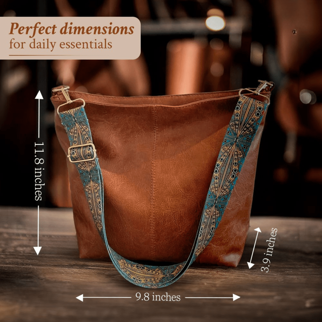 Chelsey | Spacious and organised — Leather Work Bag with compartments