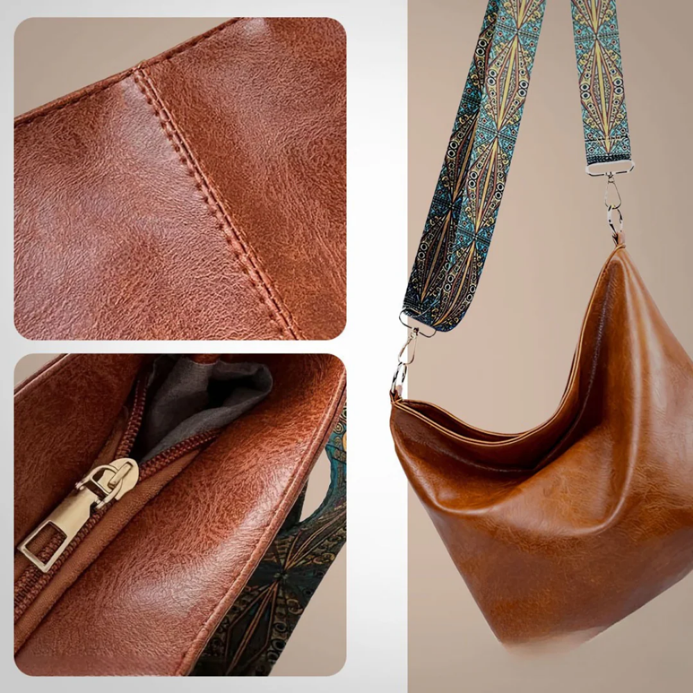 Chelsey | Spacious and organised — Leather Work Bag with compartments