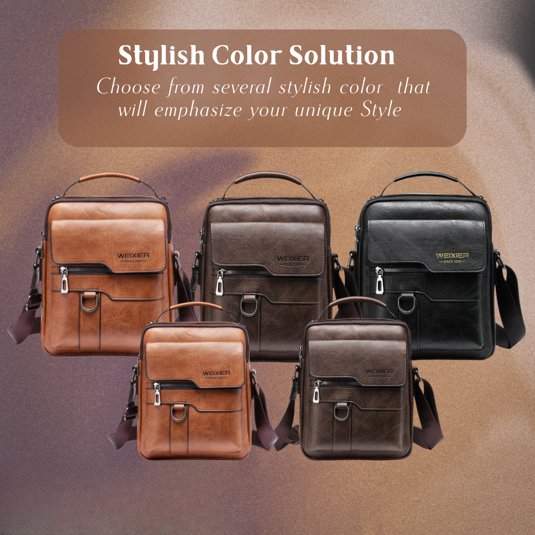 Andrew - Strakke Messenger Schoudertas met Moderne Functionaliteit