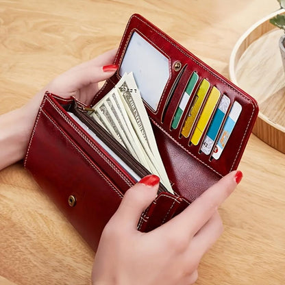 Eva | Everything in order — Leather Wallet with Overview