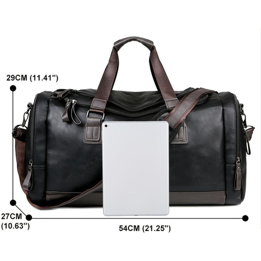 Everett | Large duffle bag for travel made of Genuine Leather