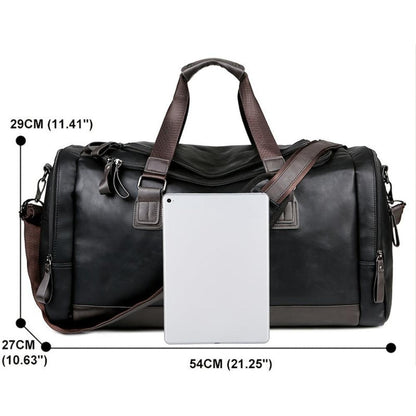 Everett | Large duffle bag for travel made of Genuine Leather