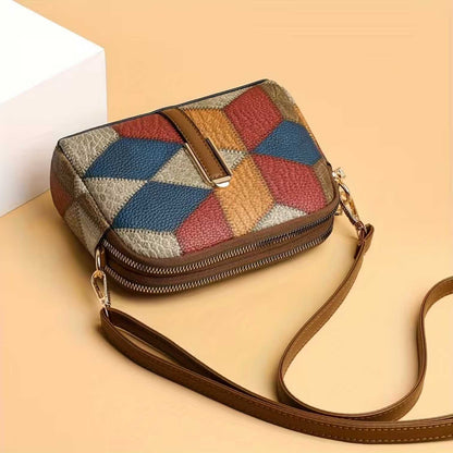 Sofia | Eye-catching and unique — Leather Mini Bag with Colour