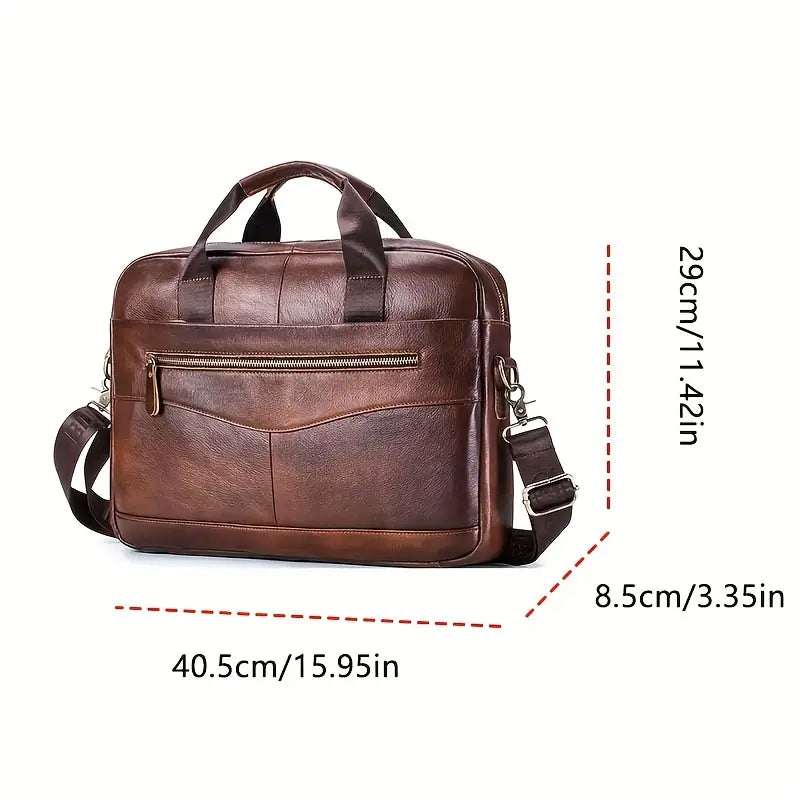 Jared | Compact shoulder bag made of Genuine Leather