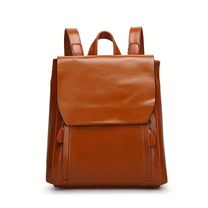 Lina | Both hands free — Leather Backpack for Work