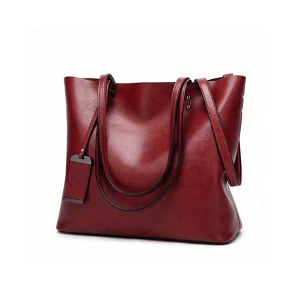 Mira | Laptop with you, hands free — Spacious Leather Tote
