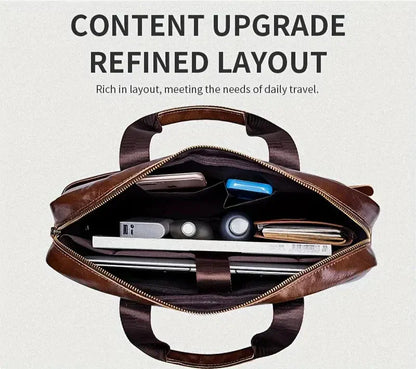 Tyler | Spacious bag made of Genuine Leather for work