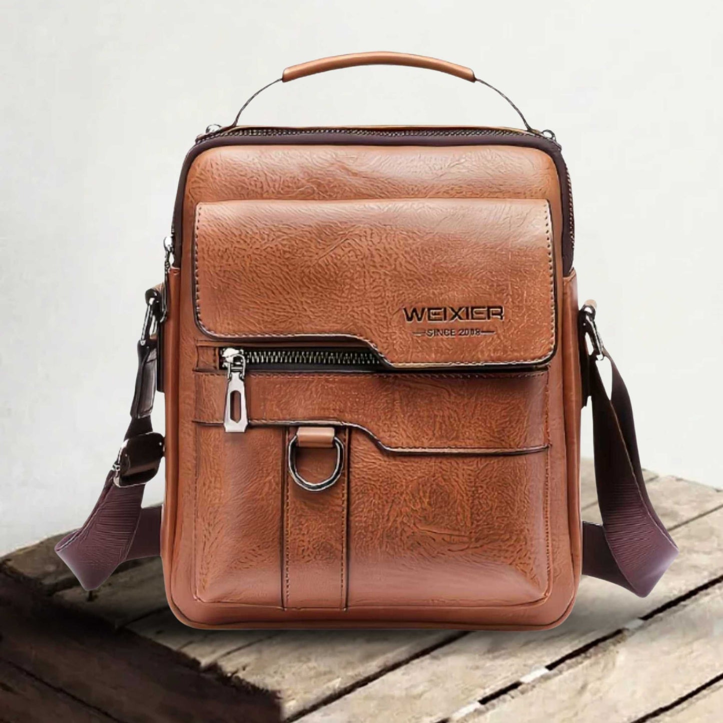 Milan | Sturdy shoulder bag made of Genuine Leather