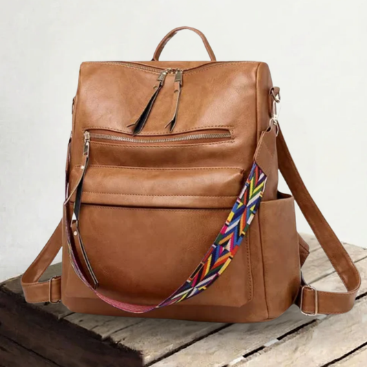 Nora | Work and life in one bag — Leather Backpack