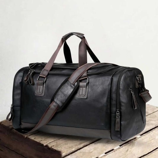 Everett | Large duffle bag for travel made of Genuine Leather