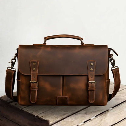 Mark | Genuine Leather Laptop Bag for Work