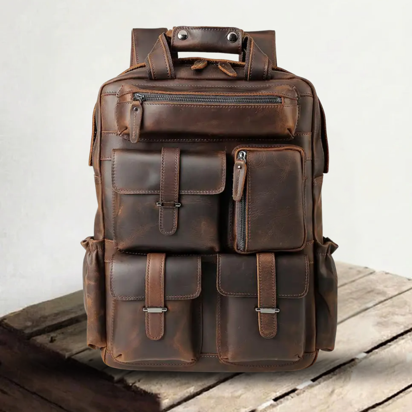 Kevin | Genuine Leather Laptop Backpack