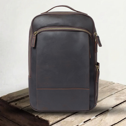 Andrew | Genuine Leather Laptop Backpack for Work