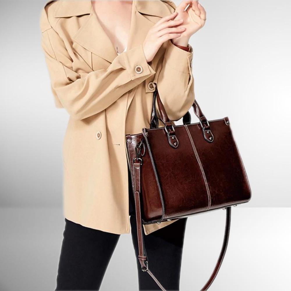 Elegante | From work to evening — Leather Tote Bag