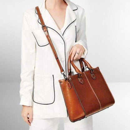 Elegante | From work to evening — Leather Tote Bag
