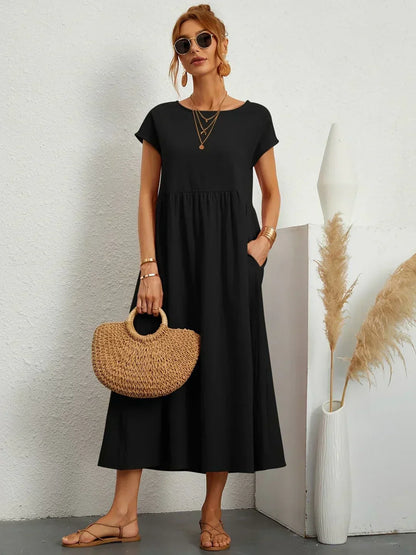 Ursina™ | Fluid Midi Dress