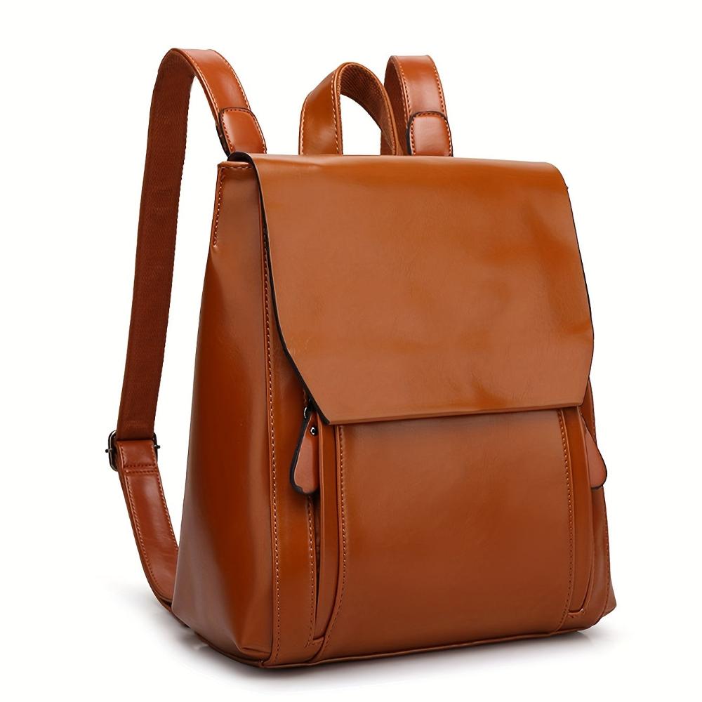 Lina | Both hands free — Leather Backpack for Work