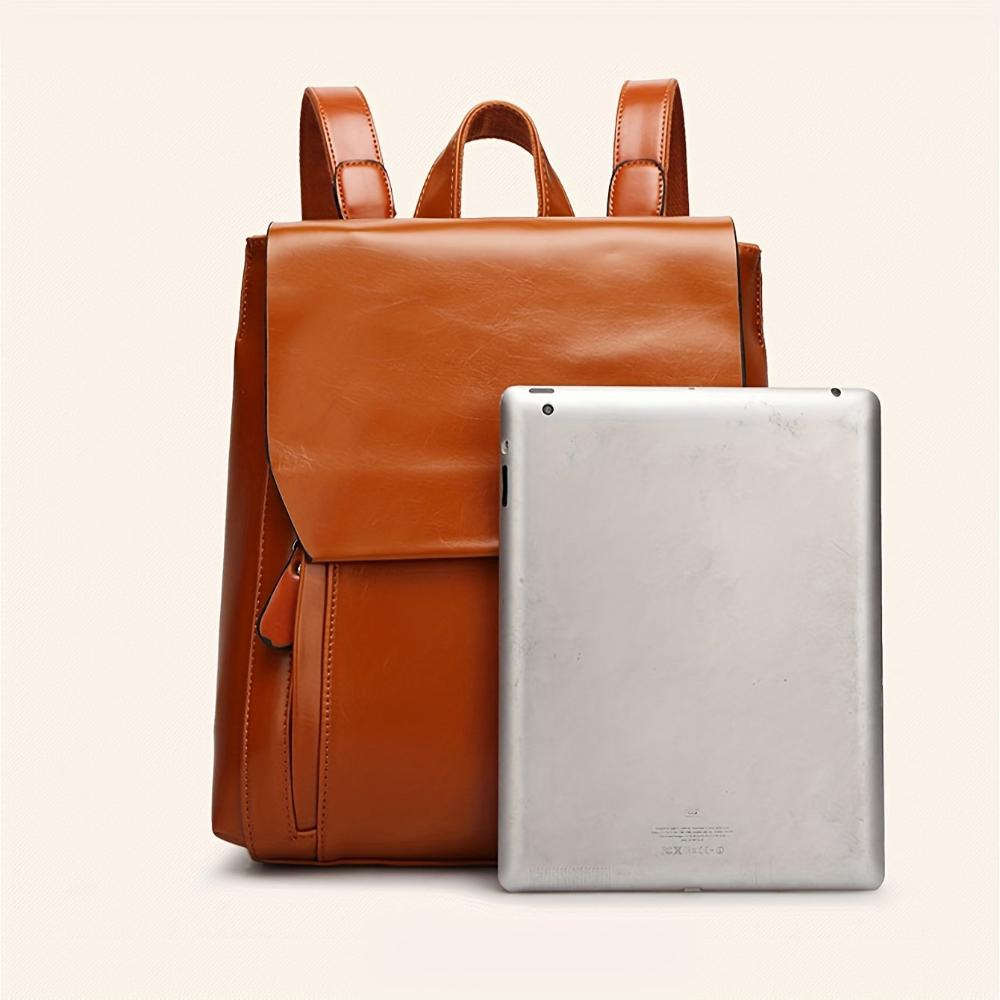 Lina | Both hands free — Leather Backpack for Work