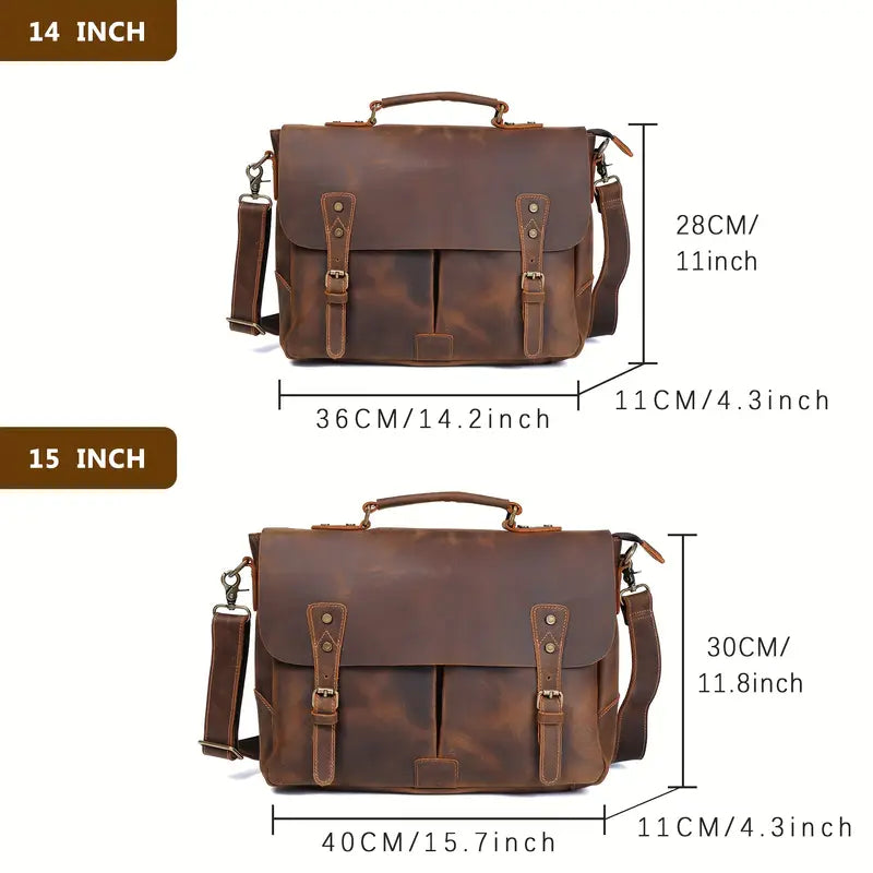 Mark | Genuine Leather Laptop Bag for Work