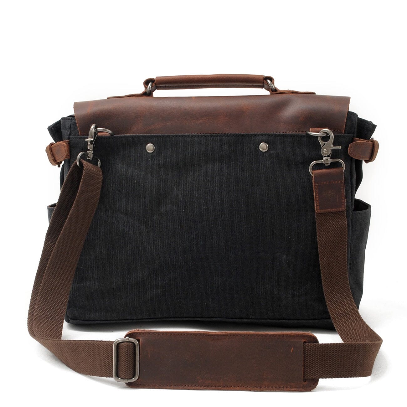Alexander | Canvas shoulder bag made of Genuine Leather