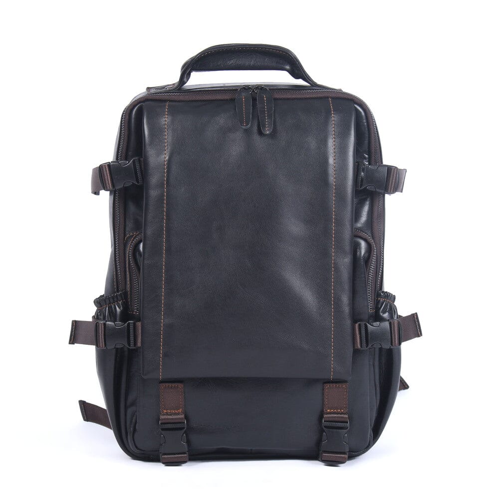 Matthew | Laptop backpack made of Genuine Leather for work and travel