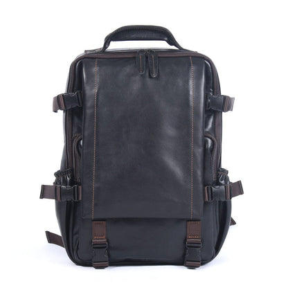 Matthew | Laptop backpack made of Genuine Leather for work and travel