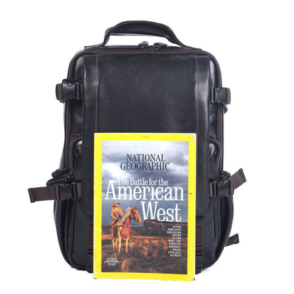 Matthew | Laptop backpack made of Genuine Leather for work and travel