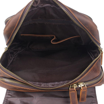 Robert | Sturdy travel backpack made of Genuine Leather