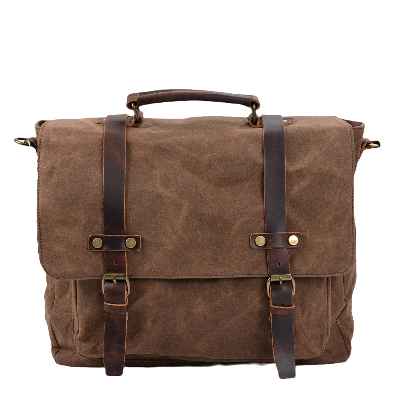 Ryan | Canvas shoulder bag made of Genuine Leather