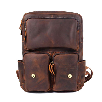Robert | Sturdy travel backpack made of Genuine Leather