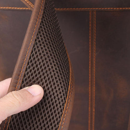 Robert | Sturdy travel backpack made of Genuine Leather