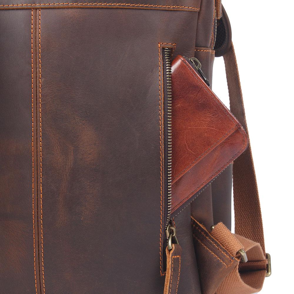 Robert | Sturdy travel backpack made of Genuine Leather