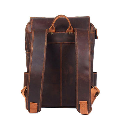 Robert | Sturdy travel backpack made of Genuine Leather