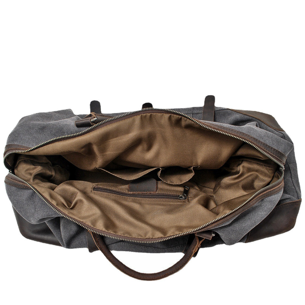 Thomas | Large canvas travel bag made of Genuine Leather